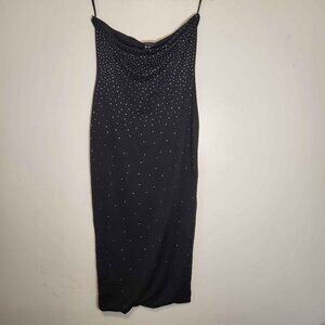 Forever 21 Contour Sculpt Rhinestone Midi Tube Dress